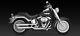 07-16 Harley Flstfb Fat Boy Lo Vance & Hines Twin Slash Slip On Exhausts 16843