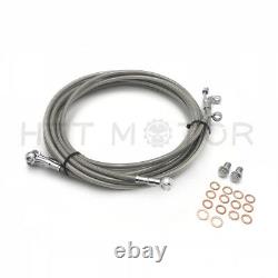 10-12 Stainless Steel Complete Handlebar Cable Kit For Harley 14-17 Touring