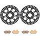 11.5 Front Brake Discs Disks & Pads For Harley Touring Road King Classic 00-07