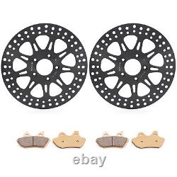 11.5 Front Brake Discs Disks & Pads for Harley Touring Road King Classic 00-07