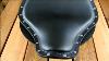 12x13 Black Veg Tanned Leather Seat With Stainless Steel Rivets Chopper Bobber Harley Sportster Dyna