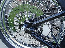13 FRONT ROTOR With CHROME BOLTS FOR HARLEY MODELS POLISHED STAINLESS STEEL