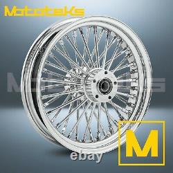 18 18x4.25 Fat Spoke Wheel 40 Stainless Spokes For Harley Softail Models Rear