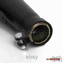 18 Reverse Cone Stainless Steel Muffler Megaphone Brushed For Harley Cafe Racer