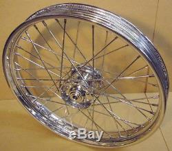 1936-1966 Star Hub Chrome Timken Bearing Complete Wheel 21'' X 1.85 Hd Harley