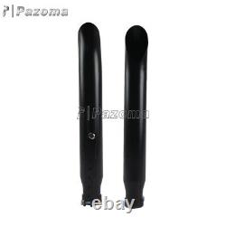 1 Pair Black Motorcycle Turn Out Exhaust Muffler Pipes For Harley Chopper Bobber