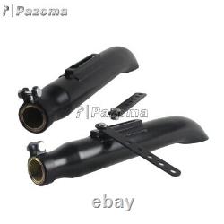 1 Pair Black Motorcycle Turn Out Exhaust Muffler Pipes For Harley Chopper Bobber
