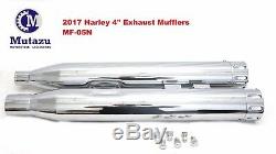 2017 UP MUTAZU 4 Roaring Series MF-05N Slip-On Mufflers Exhaust Harley Touring