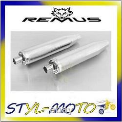 2X Exhaust Remus With Catalyst Chrome-Plated Harley-Davidson XL 883c Custom 2009
