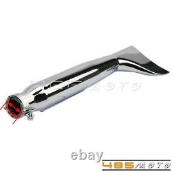 2X Motorcycle Vintage Fishtail Muffler Exhaust Silencer Pipe For Harley Chopper