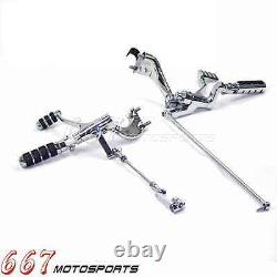2 Extended Forward Control Foot Pegs Kit Set For Harley Sportster 1200 Roadster