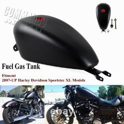 3.3 Gallon Gas Tank for Harley Davidson Sportster XL 883 XL1200 2007-2021 Black