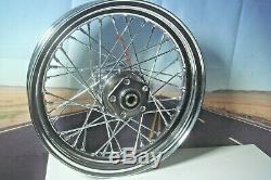 40 Spoke 16 Chrome Fr Wheel 16 x 3 Inner Tube For Harley 7-1/4 Hub Width X5