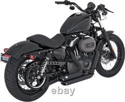 47219 Vance & Hines Exhaust Black Shortshots Staggered Harley Davidson XL