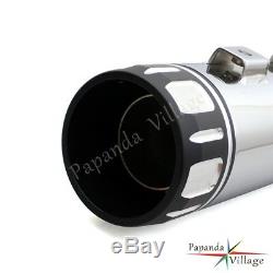 4 Contrast Cut Slip-On Mufflers Exhaust Pipes For Harley Touring Bagger Dresser
