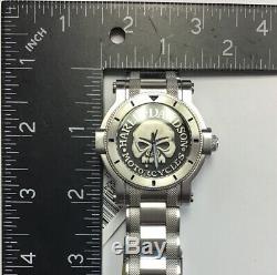 BULOVA Men's Harley-Davidson Signature Collection Skull Stainless WATCH 76A11