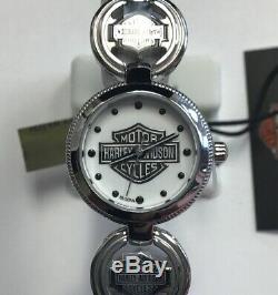 BULOVA Women's Harley-Davidson Coin Link Collection Stainless Steel WATCH 76L145