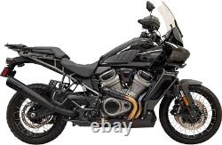 Bassani 4 Black Motorcycle Slip-On Exhaust System 2021-2022 Harley Pan America