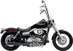Bassani Black 2-1 Road Rage 2 B1 Power Exhaust for 91-17 Harley Dyna FXDB FXD
