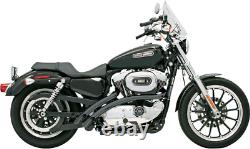 Bassani Black Radial Sweeper Exhaust System for 07-13 Harley Sportster 883 1200