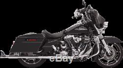 Bassani Chrome 33 Fishtail Slip on Mufflers for 95-16 Harley Touring FLHX FLHR