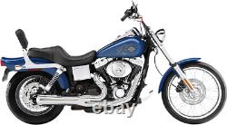 Bassani Chrome Road Rage 2-1 Short Exhaust System for 91-05 Harley Dyna FXD FXDB