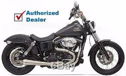 Bassani Road Rage 3 Exhaust 2 into 1 Pipe Harley Dyna 1991-2017 Stainless Steel
