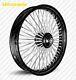 Black Fat Spoke Wheel 21x3.5 52 Dna Any Color Rim/hub For Harley Softail Models