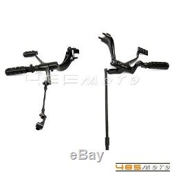 Black Forward Controls Kit Levers Pegs Linkage For Harley Sportster 2014-2016