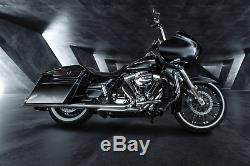 Black Harley Fat Spoke Wheel 21x3.5 Nova Fat Fits Softail Models 2000-present