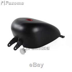 Black Iron 3.3 Gal Fuel Gas Tank For Harley-Davidson Sportster XL883 1200 04-06