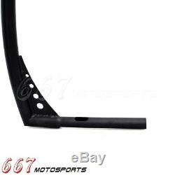 Black Motorcycle APE Hangers Bars Fat 1-1/4 12 Rise Handlebar For Harley XL