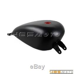 Black Motorcycle Gas Tank 3.3 Gallon EFI Oil Tank For Harley Sportster XL 07-Up