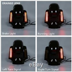 CVO Rear Fender with Red/Smoke/Orange LED Light For Harley Touring Road King 14-19