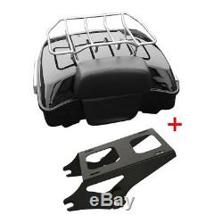 Chopped Tour Pak Pack Trunk Razor Backrest With Rack For Harley Touring 2014-2018
