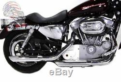 Chrome 3 Slash Down Cut Slip On Muffler Exhaust Harley Sportster 2004-2013 Iron