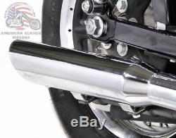 Chrome 3 Slash Down Cut Slip On Muffler Exhaust Harley Sportster 2004-2013 Iron