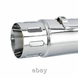 Chrome Dual Exhaust Muffler Slip-on For Harley Road King Special FLHRXS 18-20