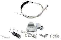 Chrome Foot Clutch Kit, for Harley Davidson motorcycles, by V-Twin