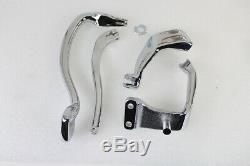 Chrome Further Forward Mid-Control Kit, for Harley Davidson, by V-Twin