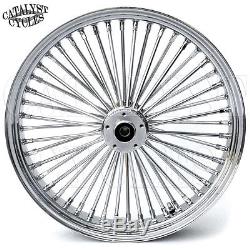 Chrome King Spoke Wheel for Harley 23 x 3.5 Front Wheel for Single Disc Harley