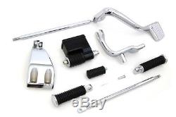 Chrome OE Replacement Mid-Controls Shifter Footpeg Kit Set Harley 1991-2017 Dyna