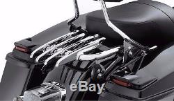 Chrome Stealth Detachable Luggage Rack For Harley Davidson Touring Models 09 Up
