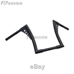 Custom Black Ape Hangers Fat 1-1/4 Bars 12 Rise Handlebars For Harley FXST XL