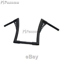 Custom Black Ape Hangers Fat 1-1/4 Bars 12 Rise Handlebars For Harley FXST XL