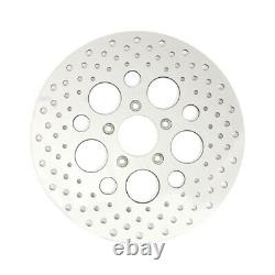 Doss 11.5 Inch Drilled Harley Brake Rotor Polished Stainless Steel (arm439169)