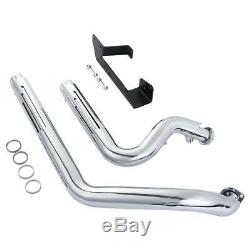 Dual Pipes Muffler Exhaust For Harley Davidson Sportster XL 1200 883 2004-2013