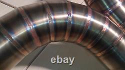 EXHAUST PIPES Stainless Steel TIG Harley Sportster 883/1200 RIBBED