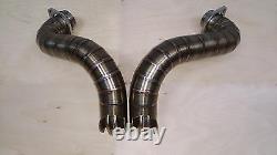 EXHAUST PIPES Stainless Steel TIG Harley Sportster 883/1200 RIBBED