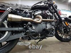 EXHAUST PIPES, Stainless Steel TIG Harley Sportster 883/1200, megaphone